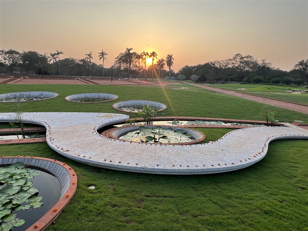 New gardens at sunset (photo Manohar)